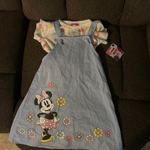 NWT Minnie Mouse 2 piece short sleeve shirt and dress
